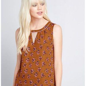Modcloth Envisioned Aesthetic Sleeveless Top